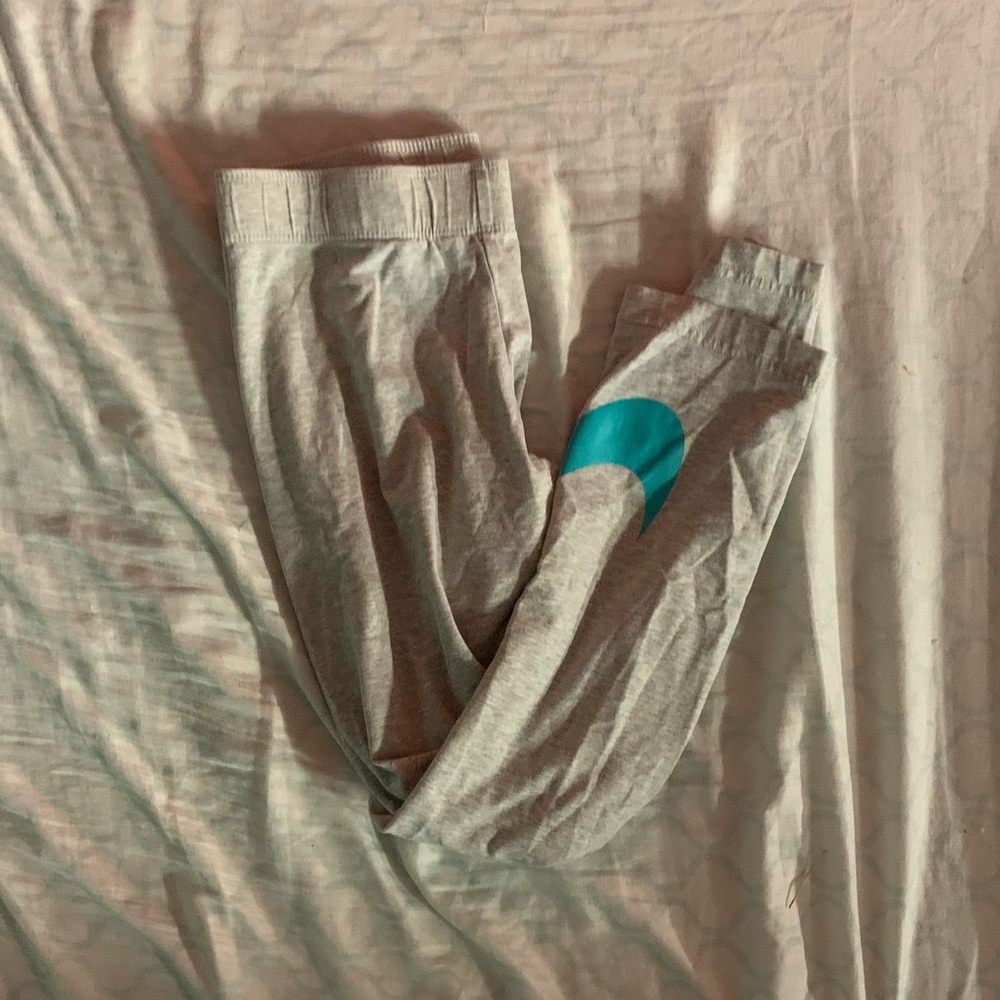 COPY - Grey and teal Nike capris leggings